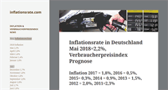 Desktop Screenshot of inflationsrate.com